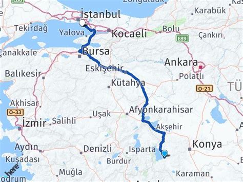 Beyşehir yol tarifi